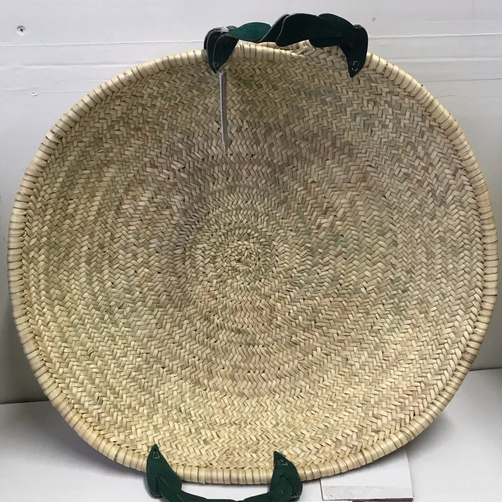 Sahbi Culture Moroccan Palm Leaf Berber Platter Basket